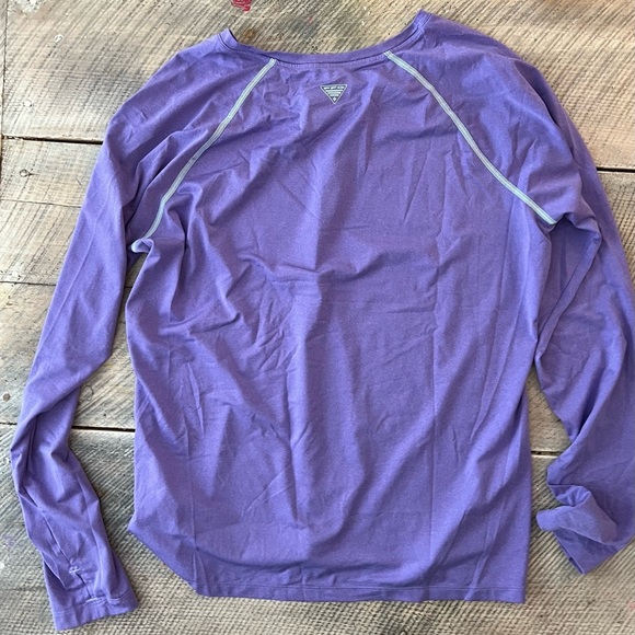 Columbia PFG XL Women's Lavender Long Sleeve Tee - Picture 2 of 6